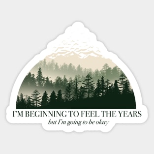 Beginning to Feel Foggy Forest Sticker